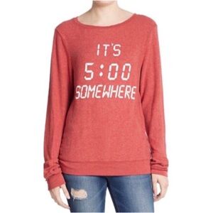 Wildfox It's 5 O'Clock Somewhere Sweater Size XS
